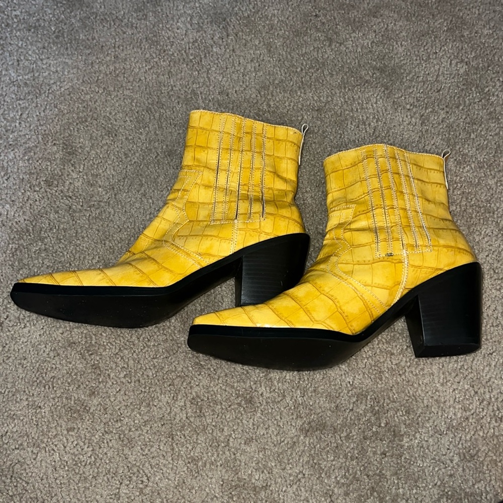 Yellow boots